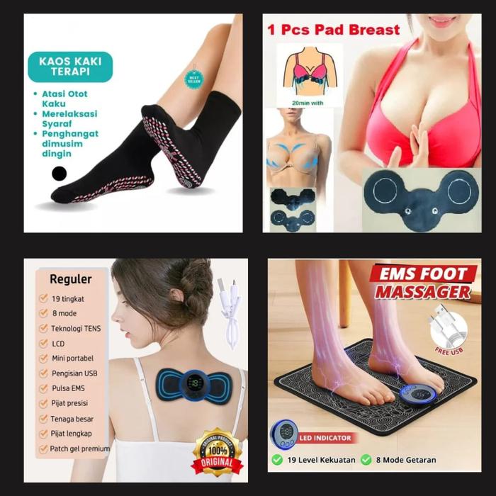 Gambar NEW EMS Tempel Mini Massage Alat Pijat Tempel Getar Elektrik Pijet Electric Mini Serbaguna Multifungsi - Harga Diskon dari Sakilaaa Akbari$ undefined Tokopedia