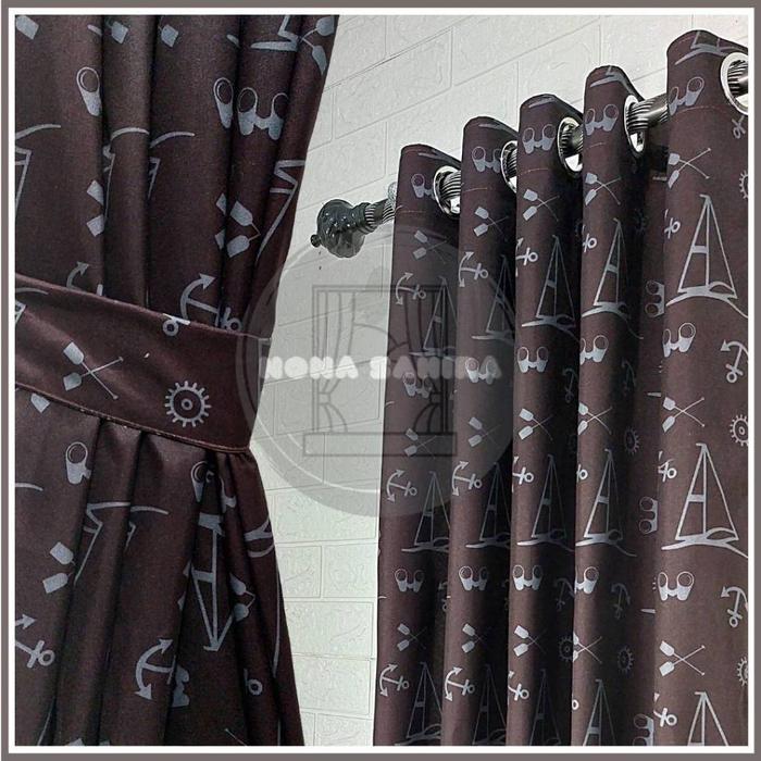 Gambar GORDEN JENDELA PINTU MINIMALIS MODEL SMOKERING TERLARIS MOTIF ROCKET ANAK - PERAHU KOPI, TINGGI 150CM dari ElegantBrand_Store undefined Tokopedia