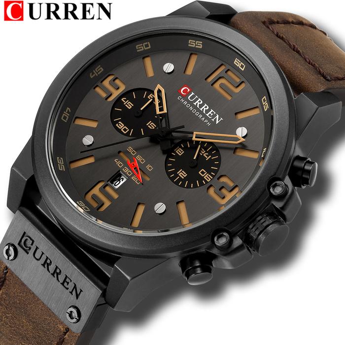 Best Seller Curren Mens Watches Top Luxury Brand Waterproof Sport Wrist  Watch Chronograph Quartz Mi