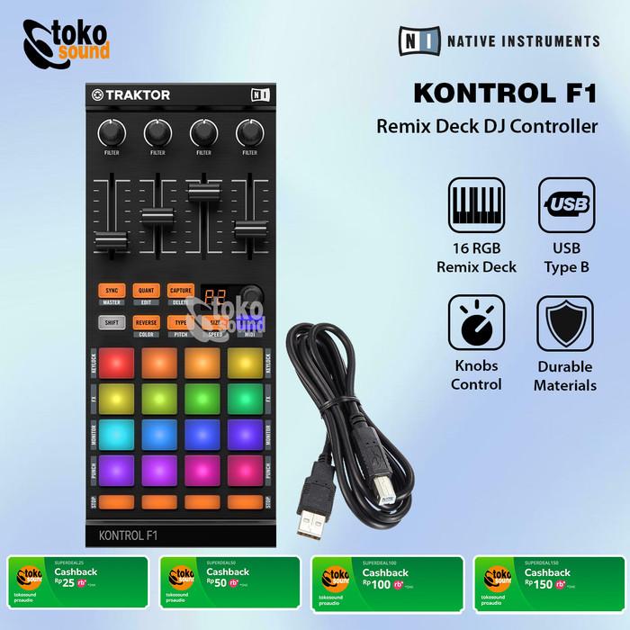 Jual NATIVE INSTRUMENTS TRAKTOR KONTROL F1 - DJ REMIX