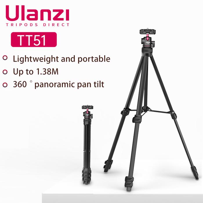Ulanzi Tt51 Phone Tripod Stand 5433 Inch Universal Photography For Gopro  Iphone Samsung Xiaomi Huawei Aluminum Travel Tripod