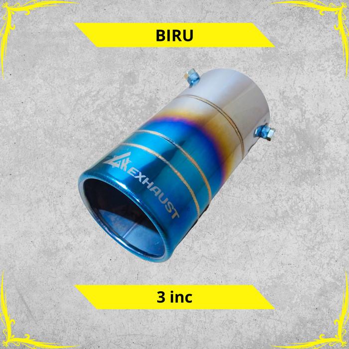 Gambar Muffler Cutter Innova Zenix Cover Variasi Ujung Knalpot Lk Exhaust Terbaru - Biru dari rinajaya store undefined Tokopedia