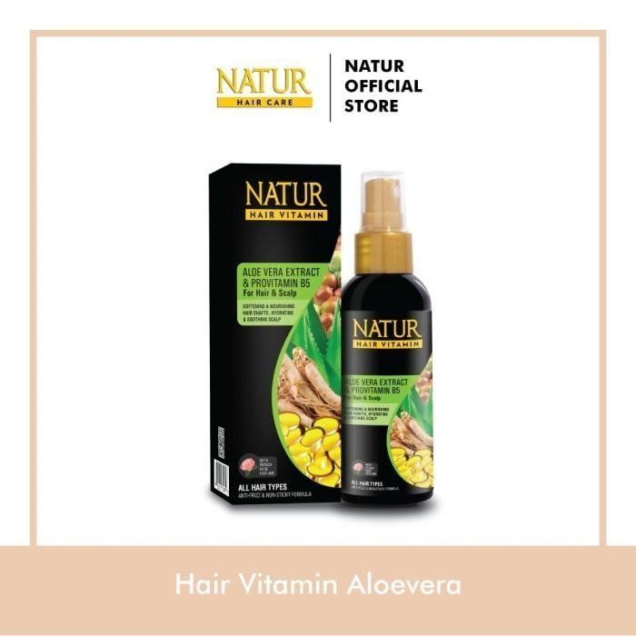 Gambar NATUR Hair Vitamin 80ml - Olive Oil & Vitamin E | Ginseng Extract & Vitamin E | Aloe Vera Extract & Provitamin B5 - Vitamin Rambut - VIT. Aloevera dari mslcosmetics undefined Tokopedia