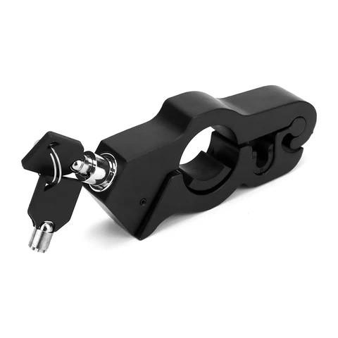 Gambar DISKON Pengaman Ganda Kunci Gembok Stang Anti Maling Sepeda Motor Bahan Logam - Hitam dari Bernoing undefined Tokopedia