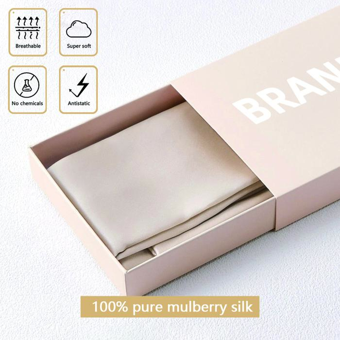 Gambar 100% Natural Mulberry Silk Pillowcase With OEKO-TEX 22MM Front In 100% Silk & Back in Lenzing Tencel Fabric, 1 Pack dari Berastro official Store undefined Tokopedia