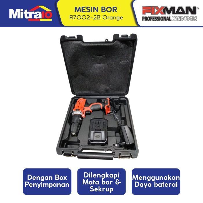 Jual New Fixman R7002-2B Cordless Drill 20V Set Mesin Bor