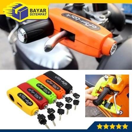 Gambar PROMO Caps Lock Caps-Lock Grip Lock Gembok Kunci Ganda Pengaman Motor - Hijau dari Bernoing undefined Tokopedia