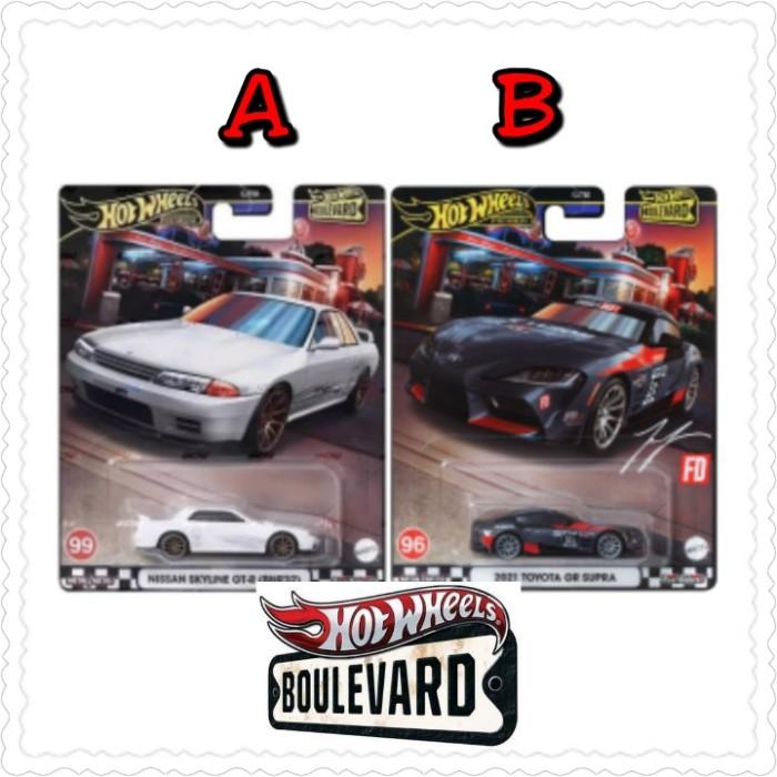 Promo New Hot Wheels Boulevard 2021 Toyota Gr Supra Nissan Skyline