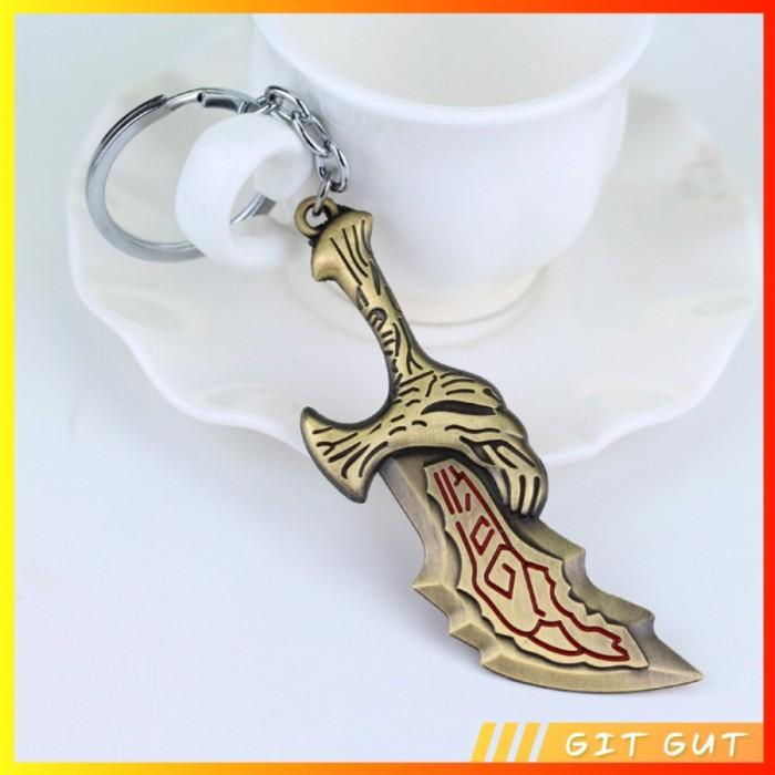 Gambar Keychain Gantungan Kunci God of War Kratos Axe Blade - GOW-1 ±9cm dari Git Gut undefined Tokopedia