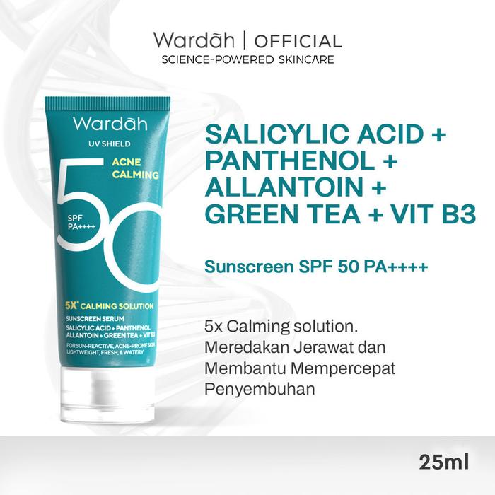 Gambar WARDAH UV Shield Acne Calming Sunscreen Serum SPF50 PA++++ - 25 ml dari Rezta Shop Store undefined Tokopedia