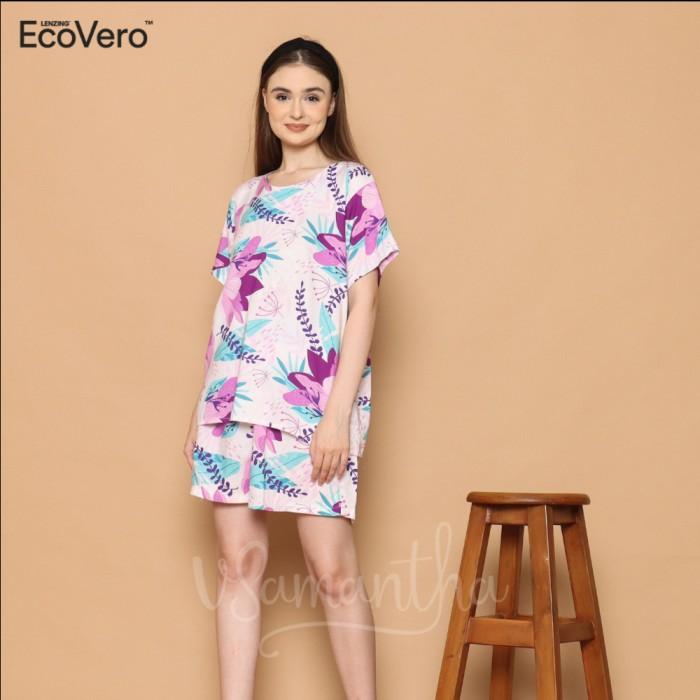 Gambar Nsya I Pajamas Piyama One Set Ecovero Cassie - Lilac - Lilac dari Nnisya boutique undefined Tokopedia