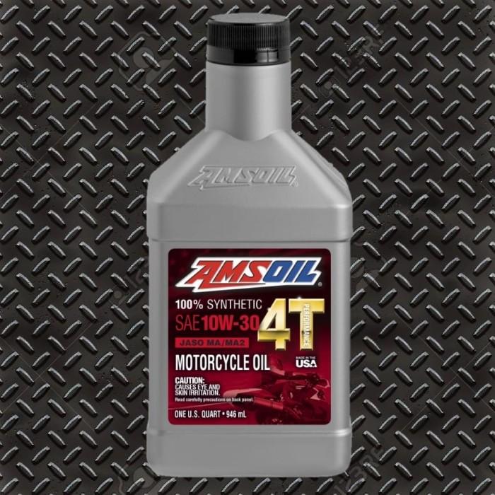 Gambar Amsoil Motorcycle 4T 10W30 dari global automotiv undefined Tokopedia