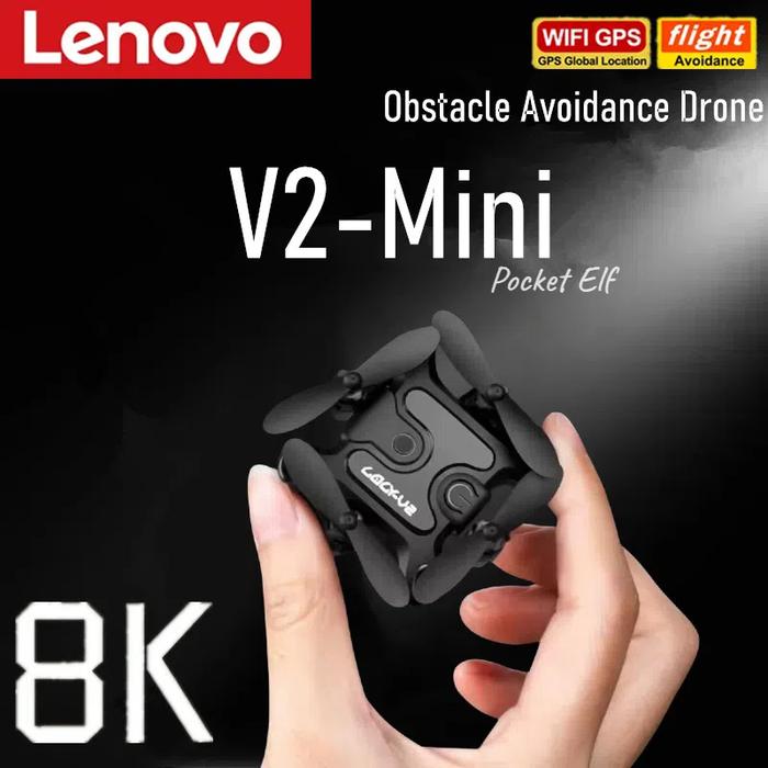Jual Lenovo V2 Mini Pocket Elf Drone With Camera 4k 1080p Fpv Rc