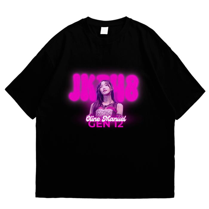 Gambar Kaos Oline VGroovy Menyala - Oline Manuel Chay - Unisex Pria Wanita - 24s Cotton Combed - JKT48 - 24s-Hitam, M dari sunopy tokopedia undefined Tokopedia