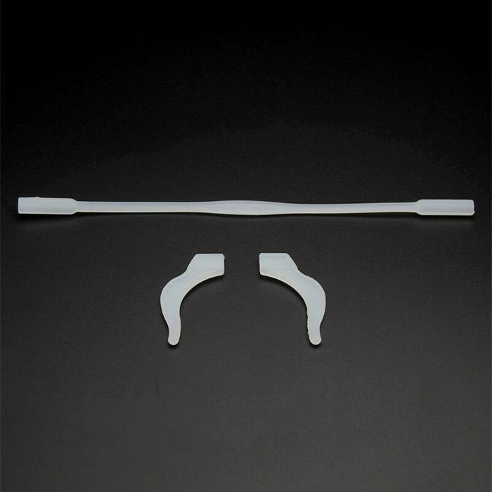 Gambar Tali Kacamata Pria Olahraga Silicone Strap PLUS Earhook Spectacles Penahan Kacamata Anti Melorot - Putih dari barokah6690 undefined Tokopedia