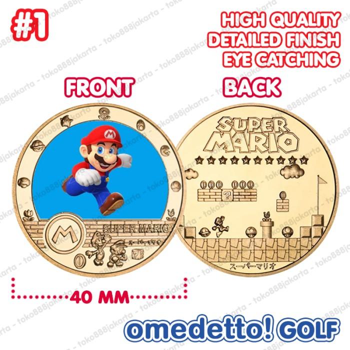 Gambar SUPER MARIO MAGNETIC GOLF BALL MARKER WITH MAGNET HAT CLIP OMEDETTO Berkualitas - NO. 1 dari airohidah undefined Tokopedia