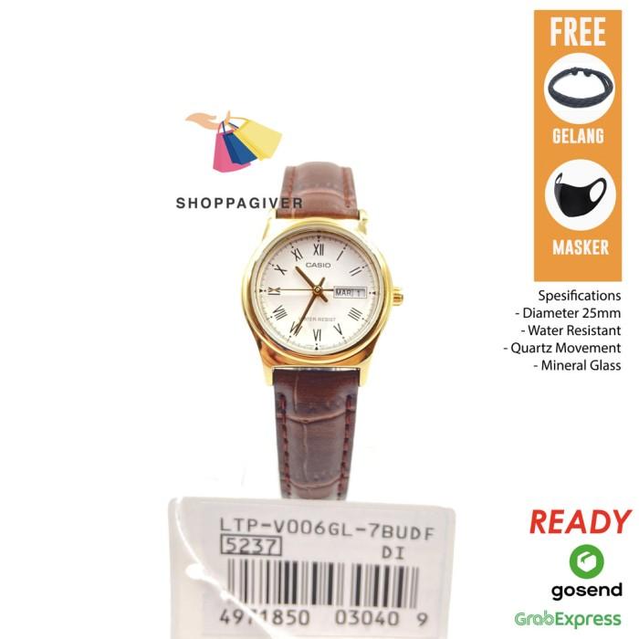 Gambar Casio Original LTP-V006GL Series Jam Tangan Wanita Analog Tali Kulit Desain Klasik Bergaransi - LTP-V006GL-7B dari Shoppagiver.Watch undefined Tokopedia