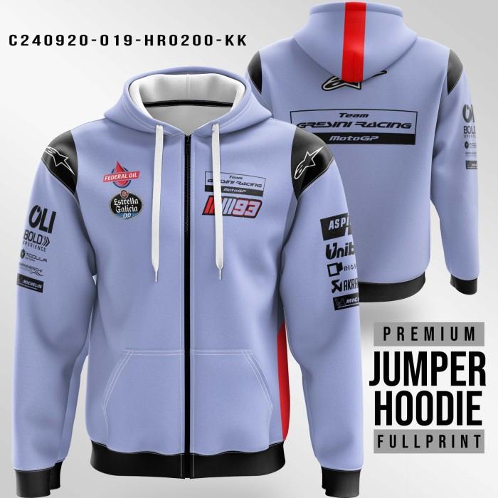 Gambar Hoodie Zipper Jaket Motogp Gresini Racing team Marc Marquez MM93 - S dari Kaoskoo undefined Tokopedia