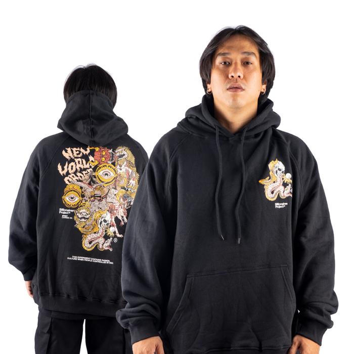Jual BILLIONAIRES PROJECT OUTER HOODIE NEW WORLD ORDER BLACK