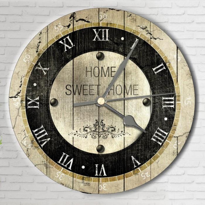 Gambar Jam Dinding Vintage Klasik / Hiasan Dinding Unik Wall Clock - BESAR 30cm dari katen wood undefined 3 Tokopedia
