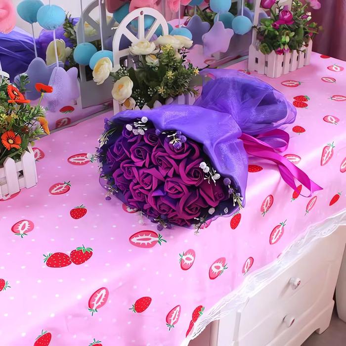Gambar Pink Lace Tablecloth Ins Cute Strawberry Desk Cloth Dormitory Computer Wallpaper Mat Kawaii Princess Room Decoration Table Cover dari shops koko undefined Tokopedia