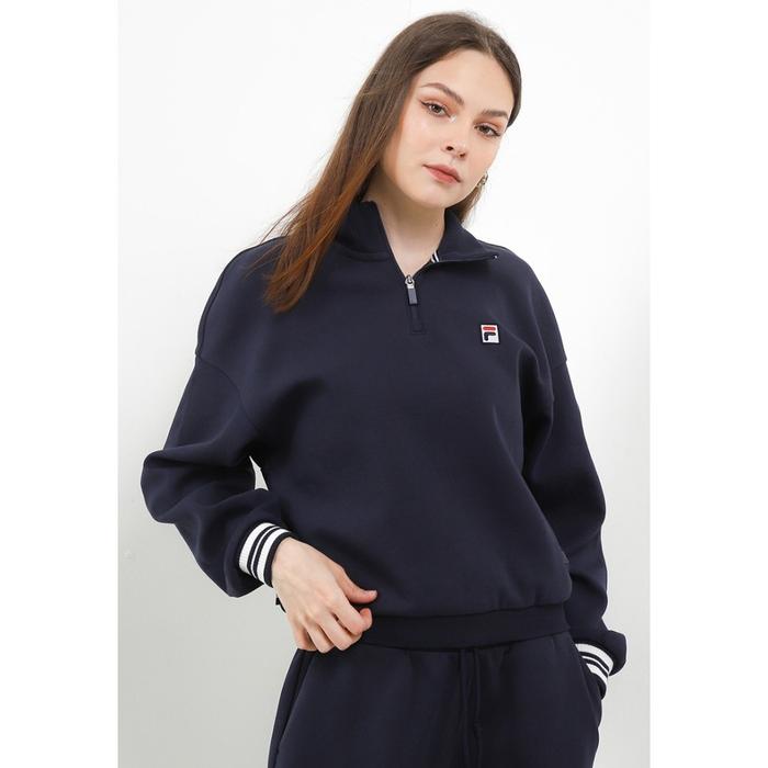 Jual FILA Tennis Lifestyle Sweatshirt Wanita Edione Navy