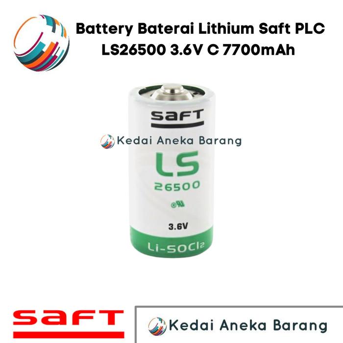Gambar Battery Baterai Lithium Saft PLC LS26500 3.6V C 7700mAh 7.7Ah dari sunarto98879 undefined Tokopedia