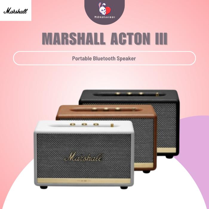 Cream Marshall Acton Wireless Bluetooth Bluetooth Speaker Marshall