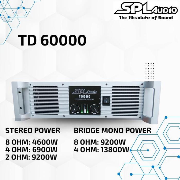 Gambar SPL Audio Power Amplifier 2 Channel TD 60000 dari SPL Audio undefined Tokopedia