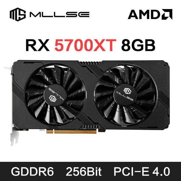 Jual Terbaru, MLLSE AMD RX 5700 XT 8GB Graphics Card GDDR6 256Bit