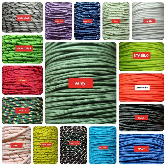 Gambar tali prusik /tali gunung/tali paracord 4mm (100 meter/roll) dari Autumn Fall1 undefined Tokopedia