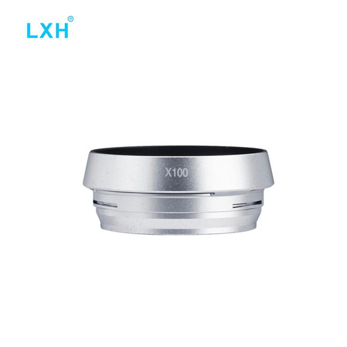 Jual LXH X100 Camera Metal Lens Hood Screw Adapter Ring 49mm For