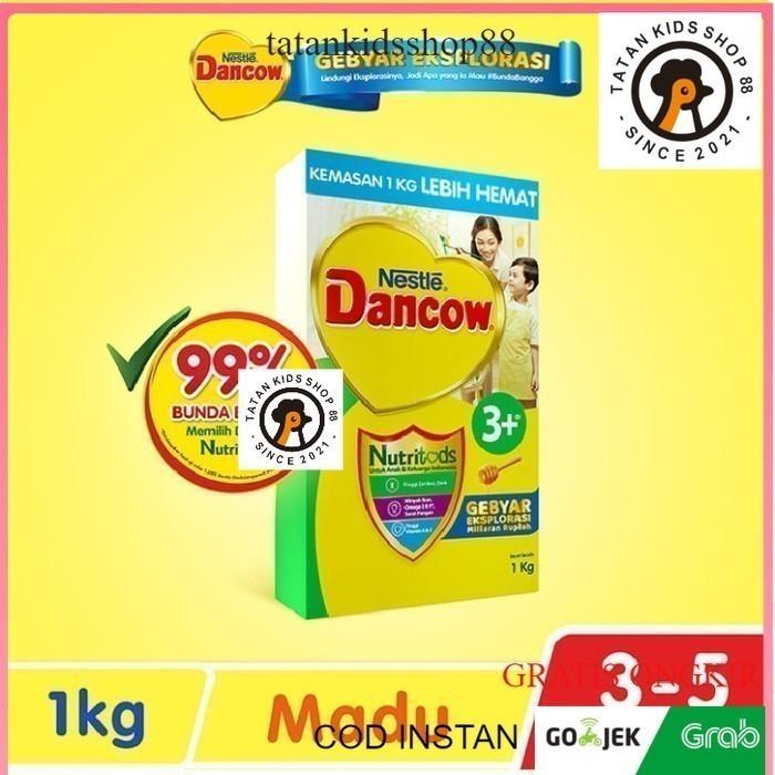 Gambar Dancow 1+ 1kg Fortigro Susu Anak Bayi Balita Pertumbuhan Imonutri - 3+ Madu 1Kg dari tatan kids shop undefined Tokopedia