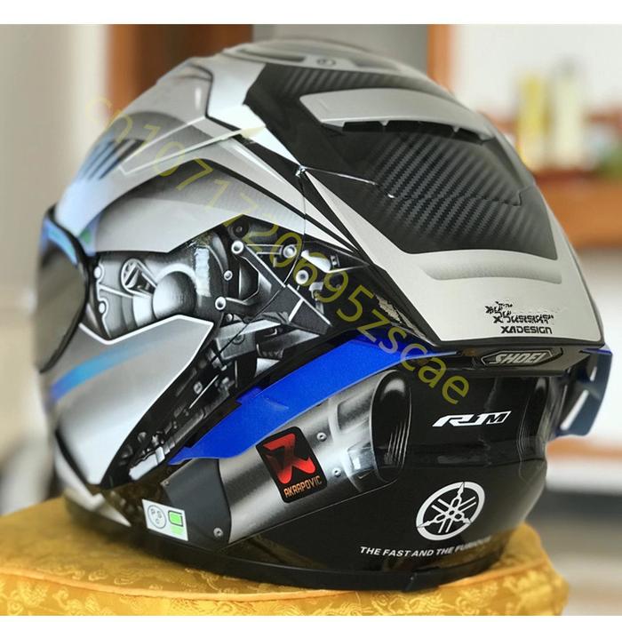 Motorcycle Helmet Shoei X14 R1m SHOEI X14 Silver 65th Anniversary