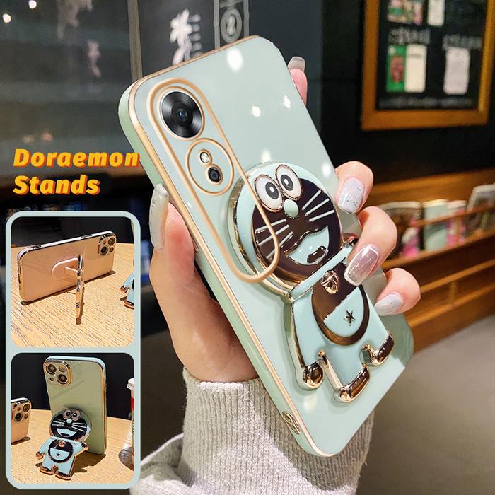 Gambar Murah Terlaris Casing Ponsel untuk OPPO A17 A17K A9 2020 A5 2020 A31 A8 A59 F1s A54 A55 Case pintar pola Doraemon Tepi mewah Kesing HP Phone Stands silikon penutup belakang penuh kamera Casing pelindung Softcase (Terbaik) - Hijau, OPPO A9 2020 dari Kandang Case undefined Tokopedia