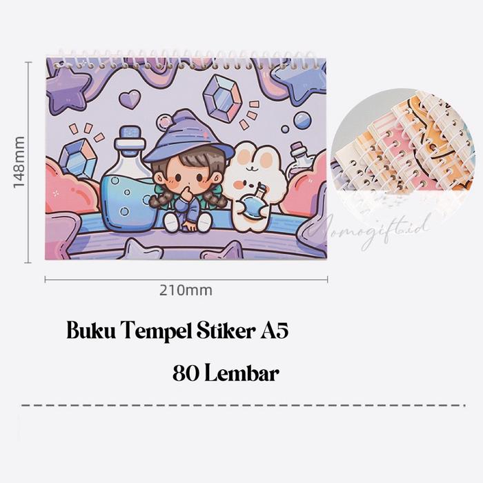 Gambar NEW Buku Sticker Buku Buat Tempel Koleksi Stiker Aesthetic/ Buku Stiker - TLD35 - Magic Botle A5 dari Nafisah 2 undefined Tokopedia