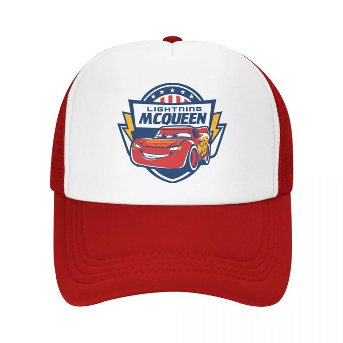 Jual Cars Lightning McQueen Cartoon Trucker Hats Adult Hip-Hop