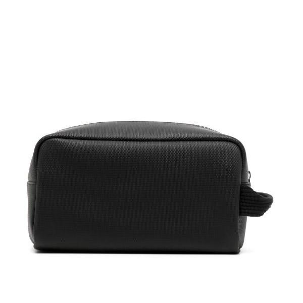 Jual Lacoste Men Classic Clutch Bag Canvas Tolitery Bag Noir