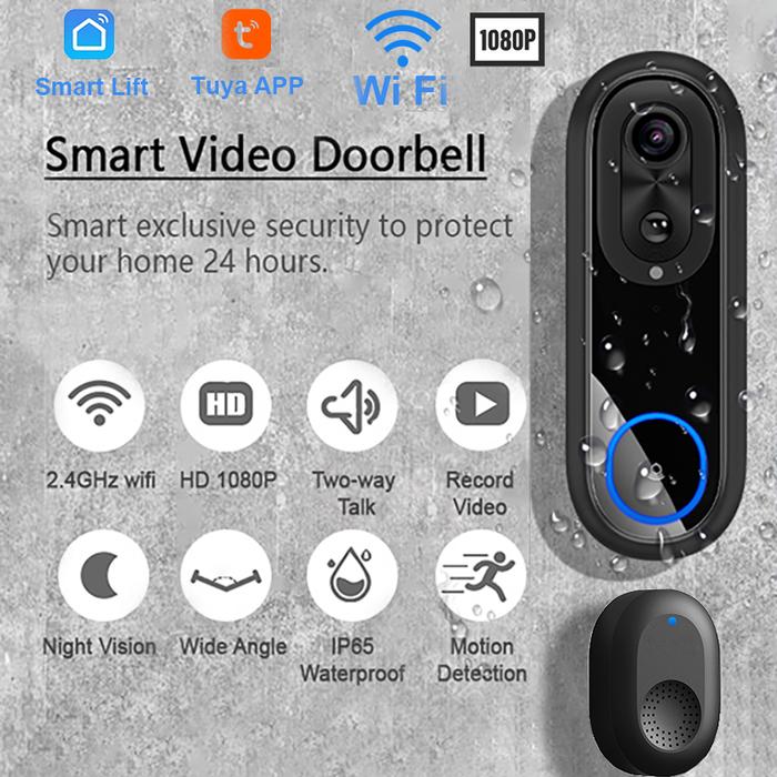 Jual 5G WiFi Video Doorbell 1080P Wireless DoorBell Chime Kit