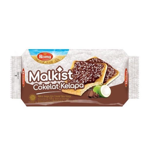 Gambar BISKUIT ROMA MALKIST CRACKERS 135 GRAM - ALL VARIAN - Cokelat Kelapa dari AW Mart undefined Tokopedia