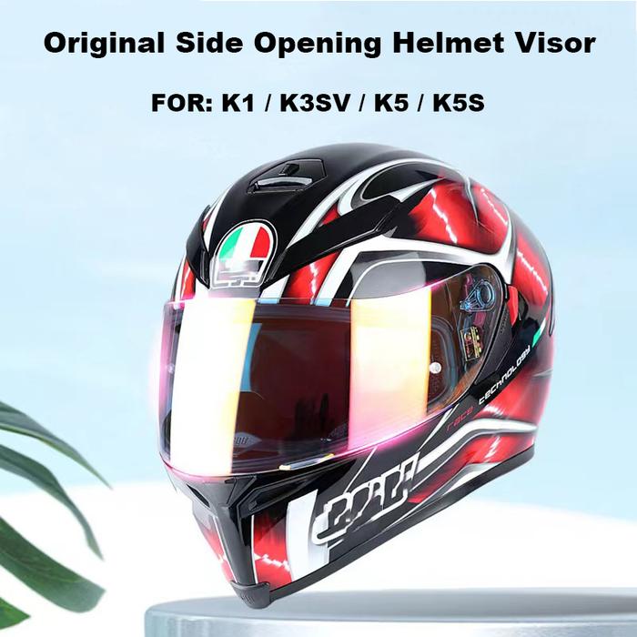 Jual Casco K1 Original Side Opening Helmet Visor Lens Capacete De