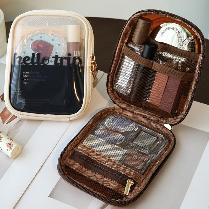 Makeup Organizer Aesthetic Makeup Pouch Jual Mini Clear Travel