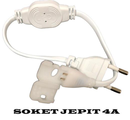 Gambar ADAPTOR SOKET JEPIT UNTUK LED STRIP SELANG AC 220V - SOKET JEPIT 4A dari PRIMA004 undefined Tokopedia