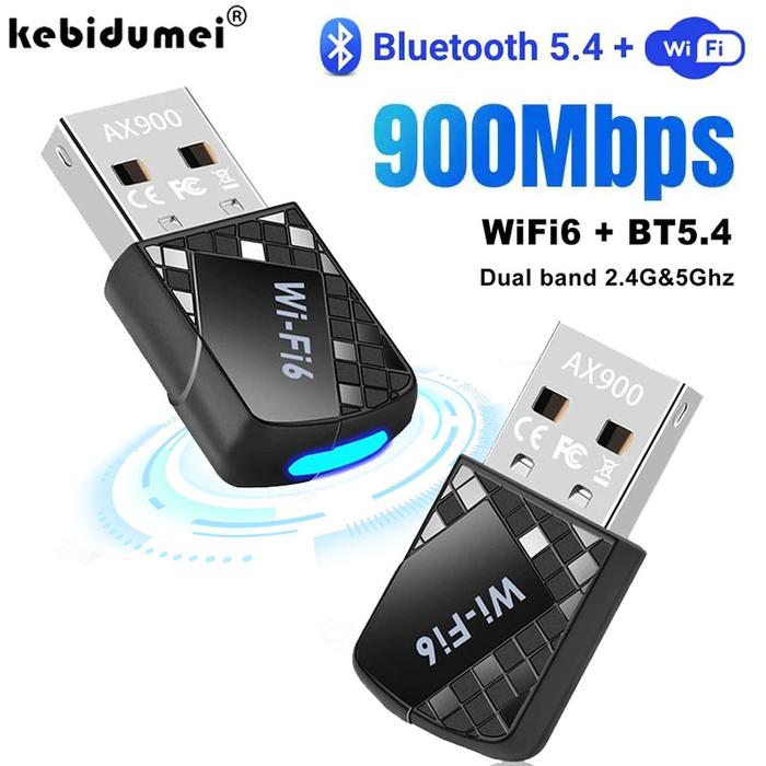 Jual in 900Mbps USB WiFi Adapter Bluetooth Network Card
