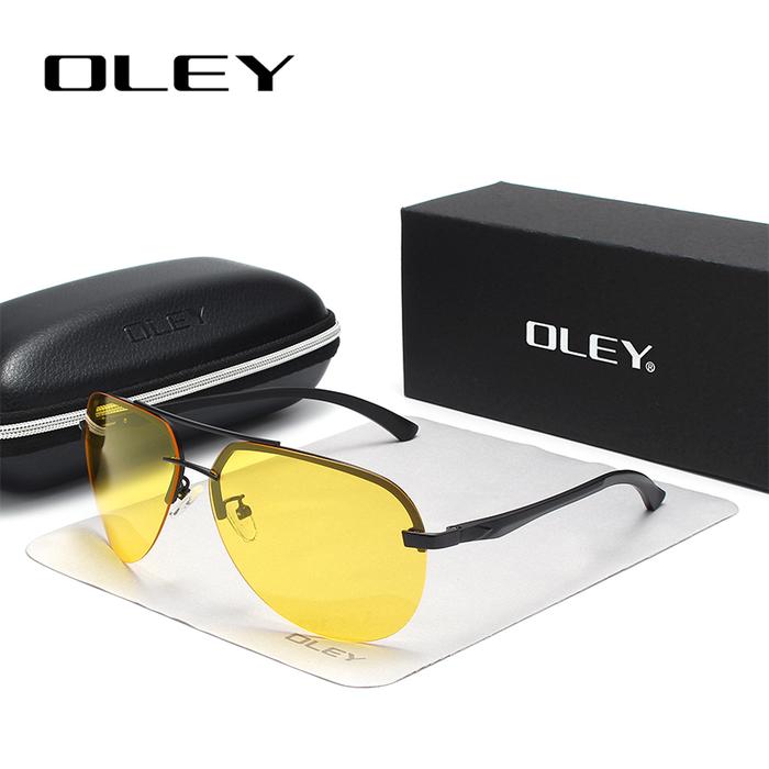 Jual OLEY Yellow Polarized Sunglasses Men night vision glasses