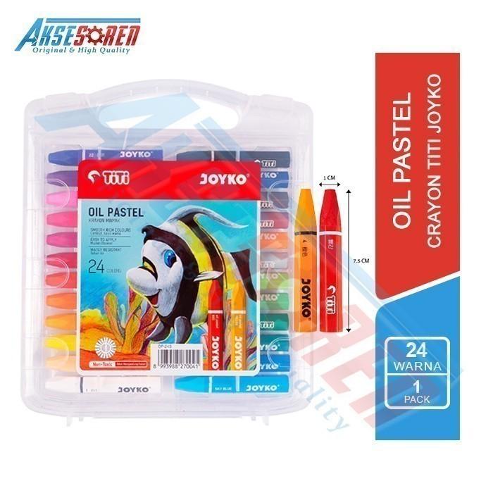 Gambar Crayon Lengkap 1 Set Titi Joyko [24 Warna] / Pensil Warna Krayon Murah - Titi 24 Warna dari Aksesoren undefined Tokopedia