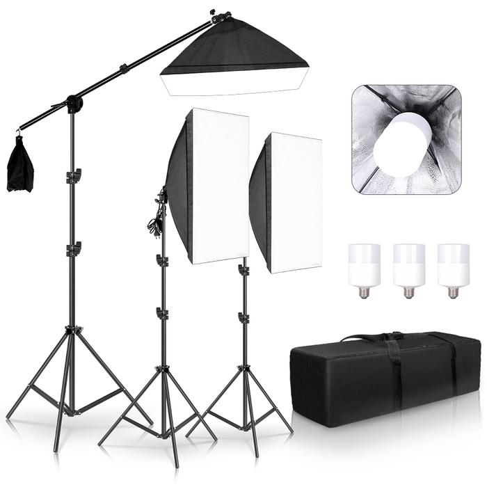 Jual Professional Photo Studio Softbox Lights Continuous Lighting