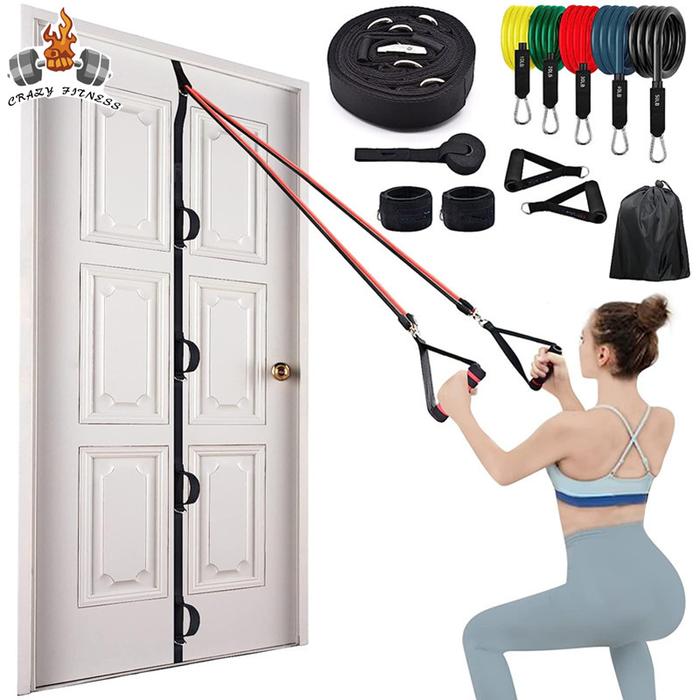 Gambar 12Pcs/Set Door Anchor Strap for Resistance Bands Exercises Multi Point Anchor Gym Attachment Workout Equipment for Home Fitness dari yulianaz store undefined Tokopedia