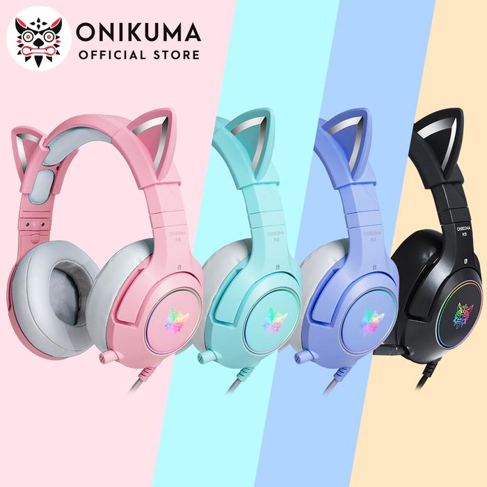 Jual READY STOCK BALI ONIKUMA K9 Wired Headphones with RGB Light - Main Image