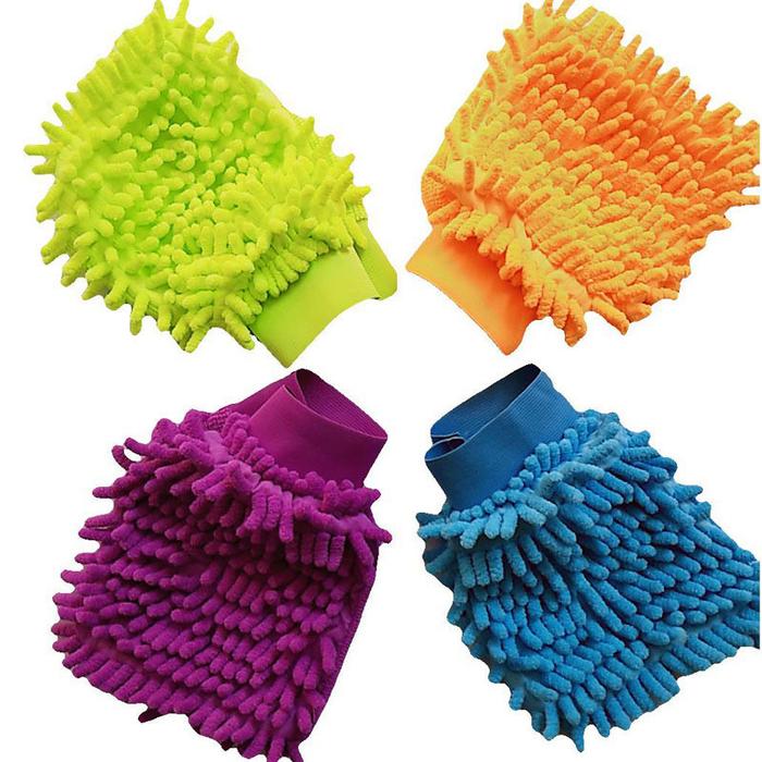 Jual READY STOCK BALI Car Wash Glove Chenille Coral Soft